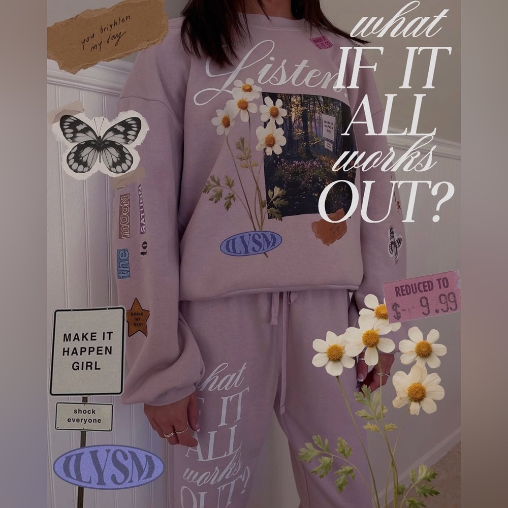 Skull House Designs Moodboard Set: Lilac size s/m